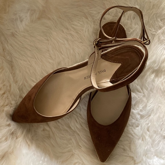 Paul Andrew Shoes - Brown Suede Espadrilles Paul Andrew